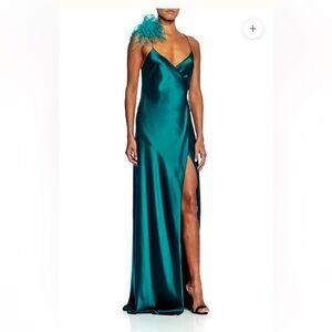 New THE SEI
WRAP GOWN WITH DETACHABLE OSTRICH TRIM 2